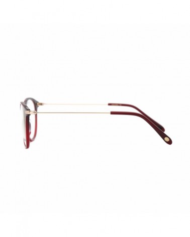 Monture de Lunette MNK-M-05 BurgundyCoté