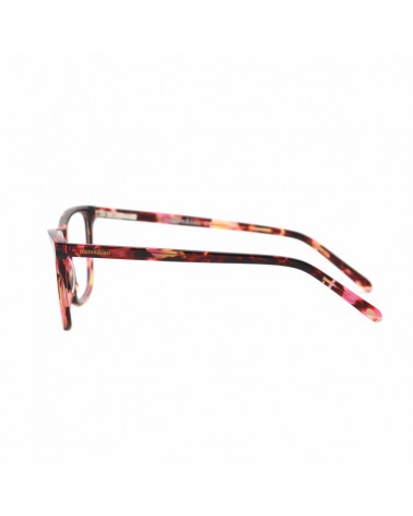 Monture de Lunette MNK-W-14 Red Pattern/Red LaminationCoté